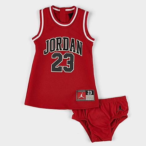 Jordan Girls Jersey Dress - Red #23 - 12 Months