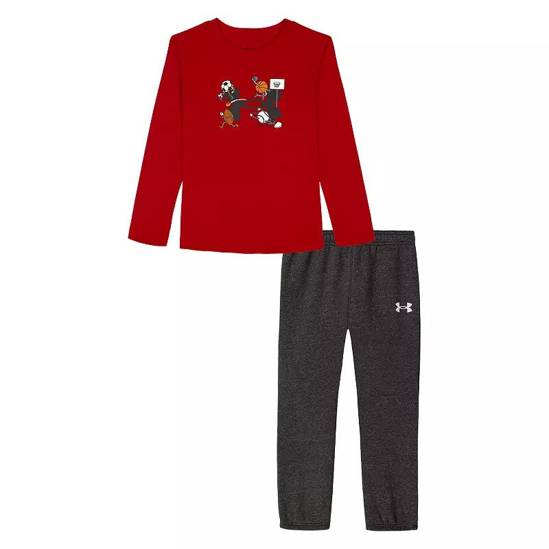 Under Armour Boys Multi-Sport Long Sleeve Top & Jogger Pants Set | 12M