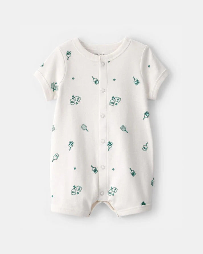 Carter's Baby Boy Pickleball Short-Sleeve Romper | 24 Months