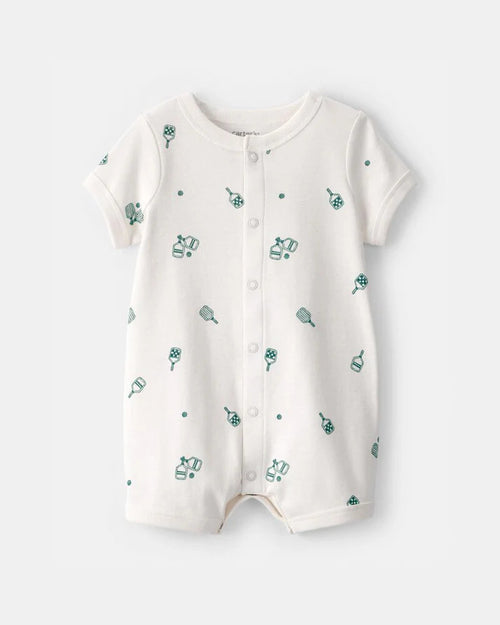 Carter's Baby Boy Pickleball Short-Sleeve Romper | 24 Months
