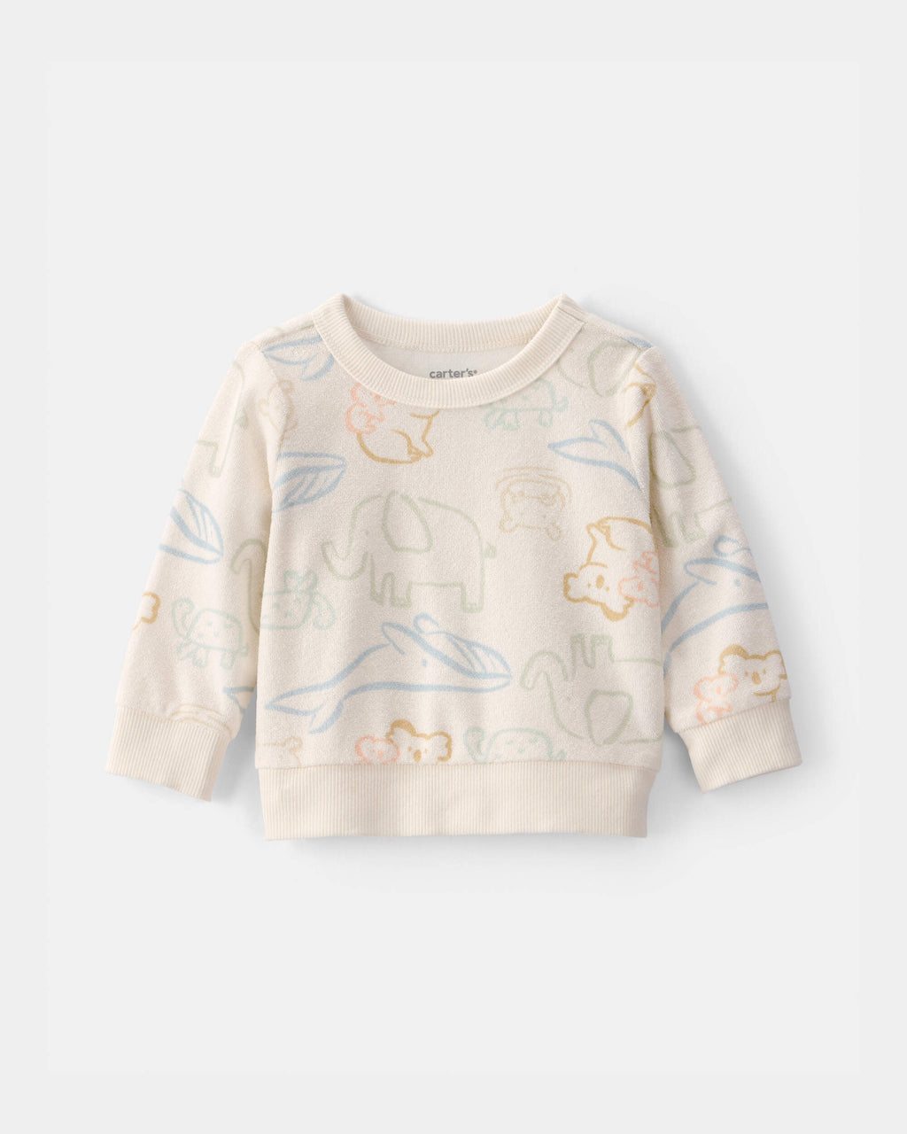 Carter's Animal Friends Terry Sweatshirt Baby 9M & 12M