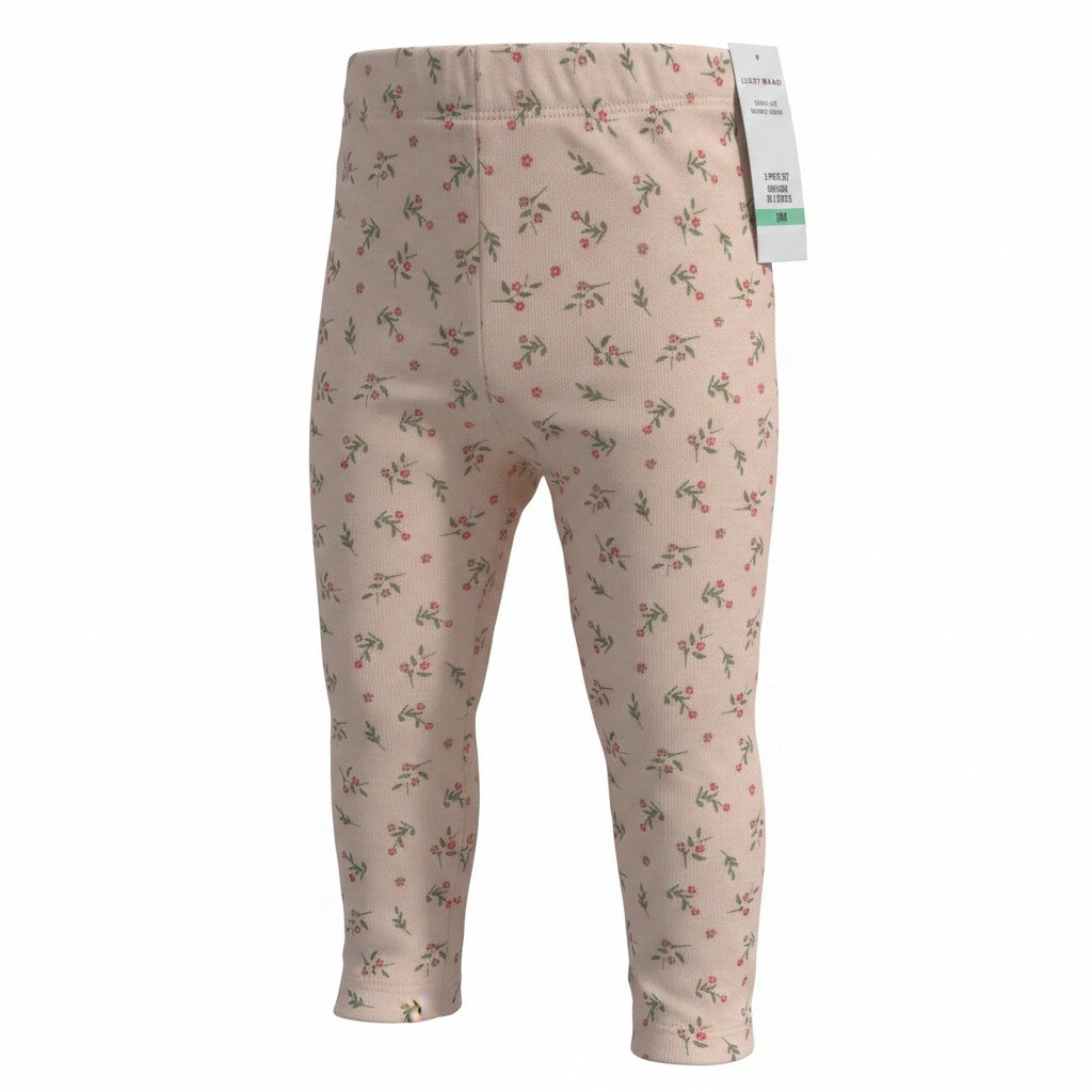 Lucky Brand 3-Piece Floral Bodysuit & Leggings Set – Size 18M