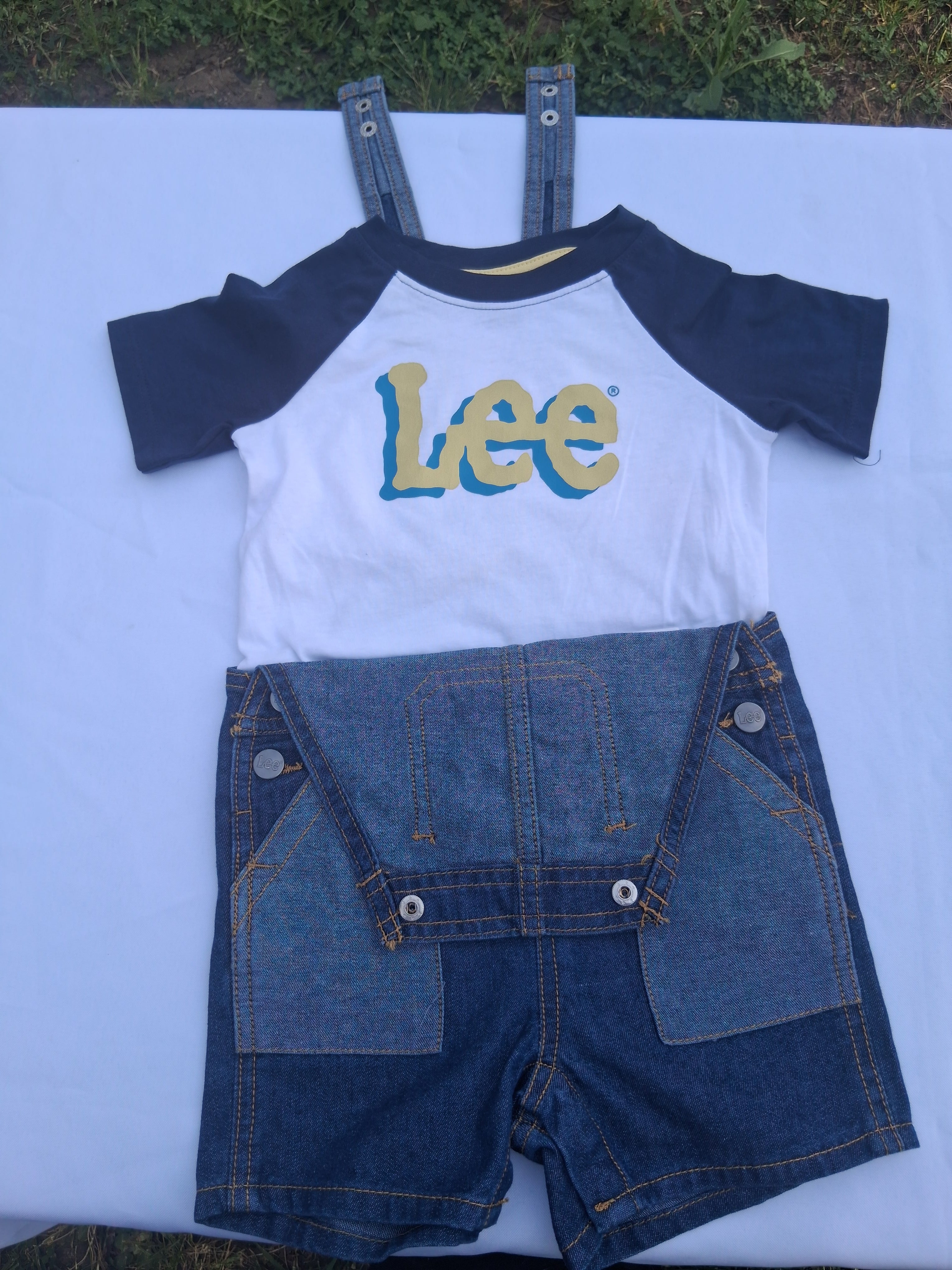Lee NWT Toddler Denim Shortall & Tee Set – Size 18M