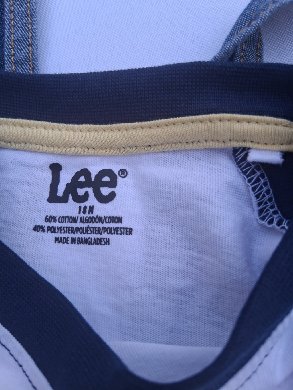 Lee NWT Toddler Denim Shortall & Tee Set – Size 18M