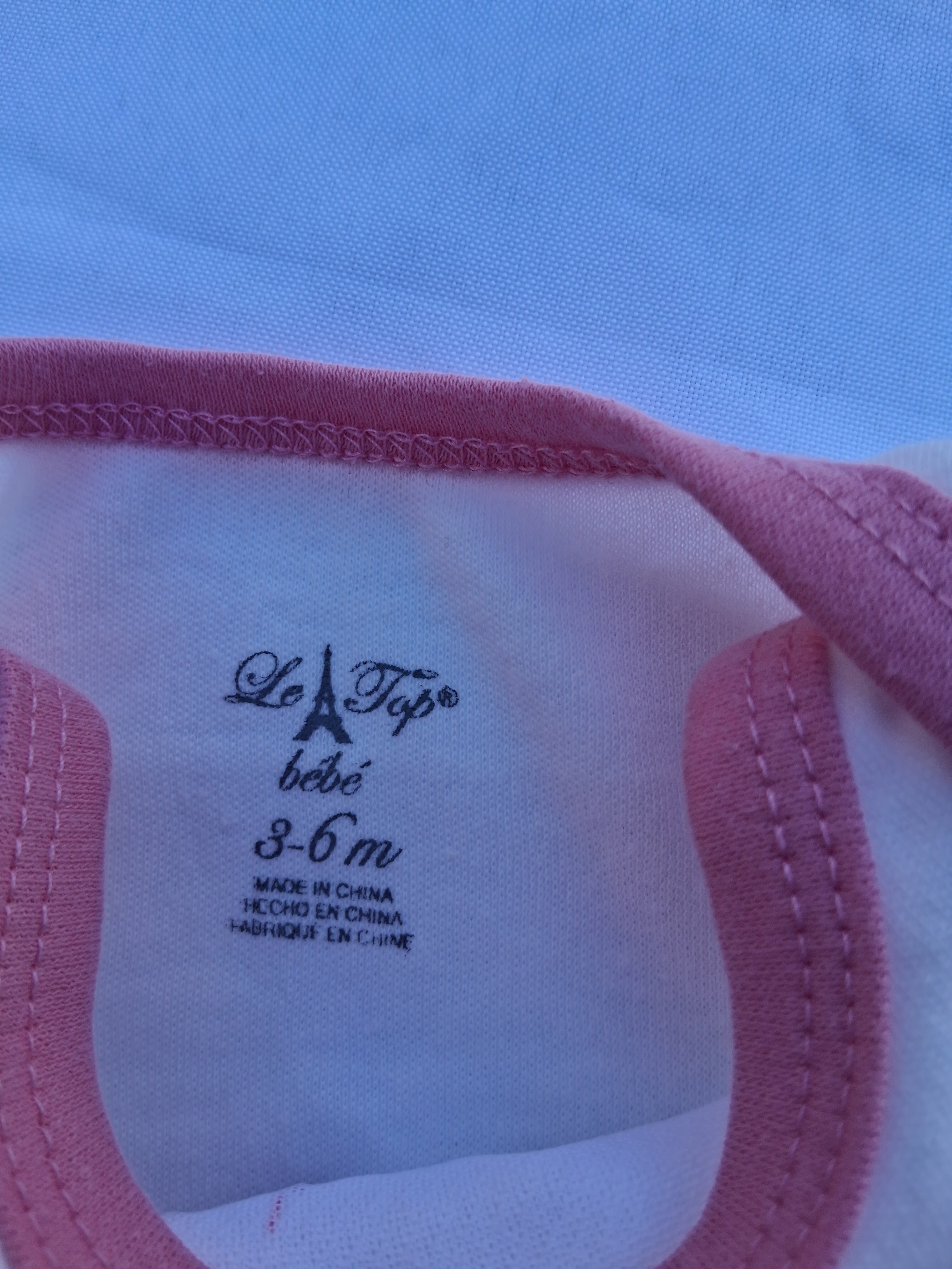 Le Top Bébé 3-Pack Strawberry Bodysuits – Pink & White | Size 3-6M