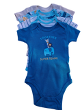 Koala Baby 4-Pack Safari Animal Bodysuits – Blue Multi | Size 6-9M