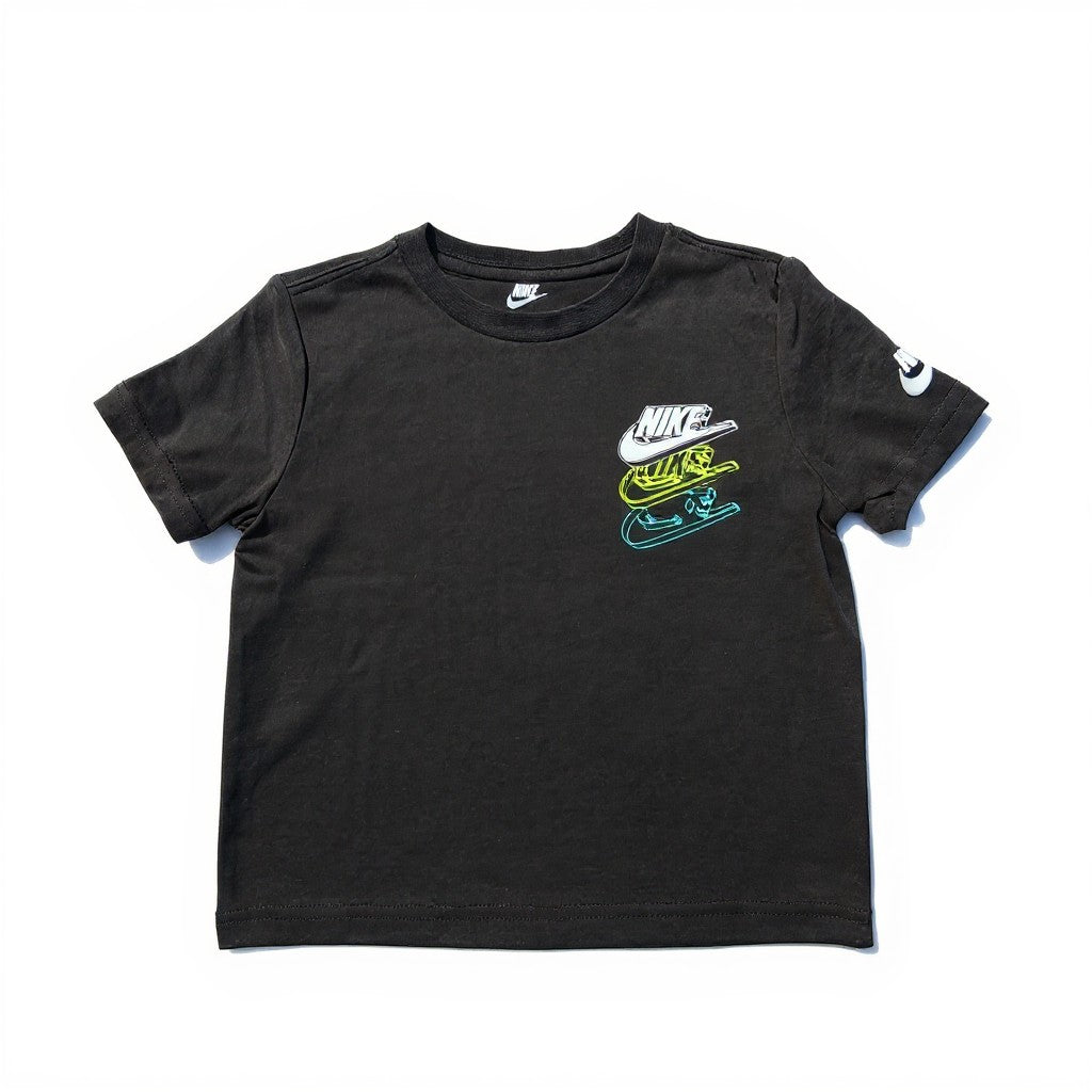 Nike Toddler Graphic T-Shirt – Black Sneaker Stack Tee | Size 3T