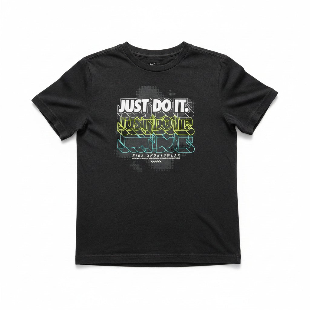 Nike Toddler Graphic T-Shirt – Black Sneaker Stack Tee | Size 3T