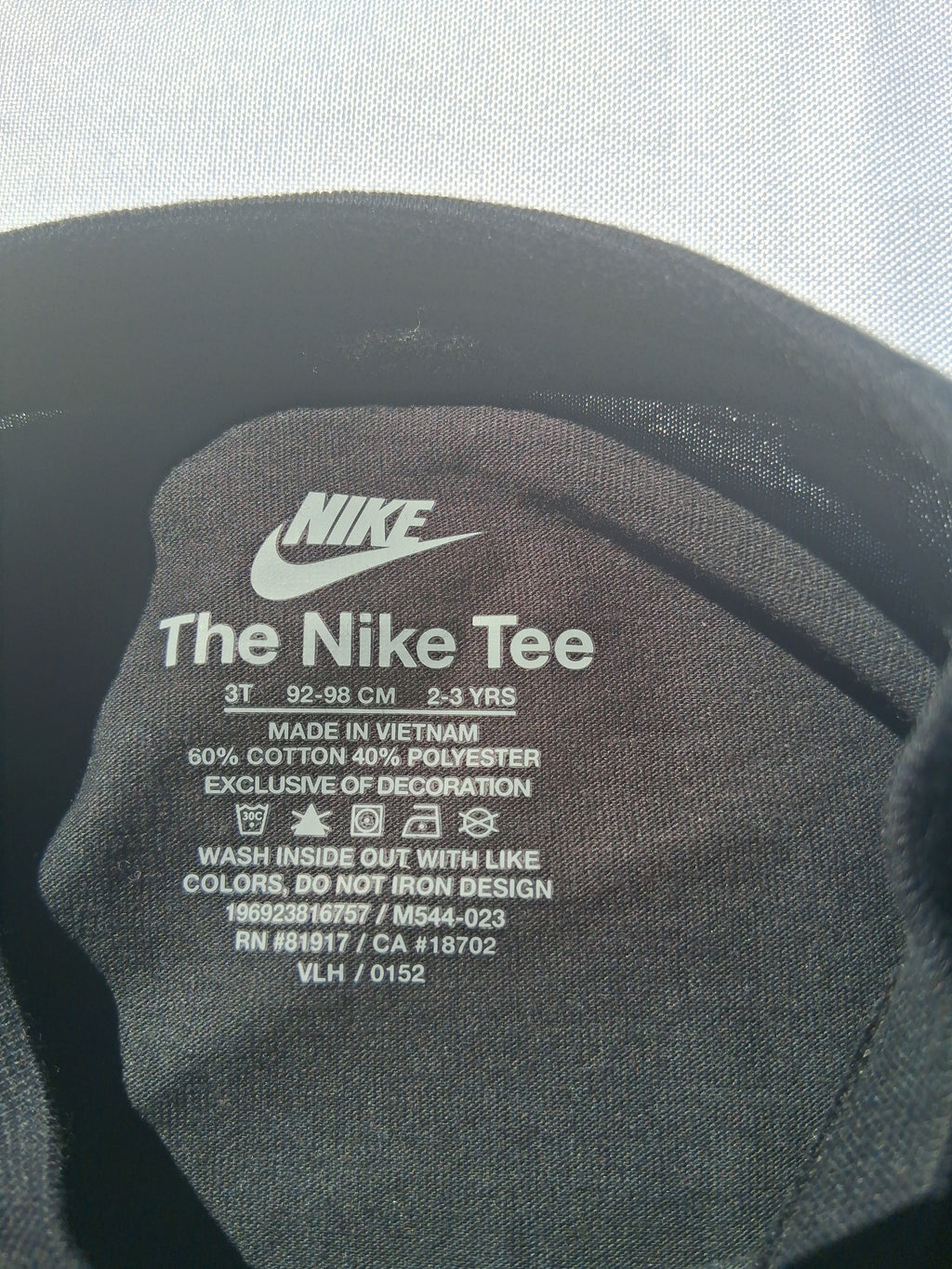 Nike Toddler Graphic T-Shirt – Black Sneaker Stack Tee | Size 3T