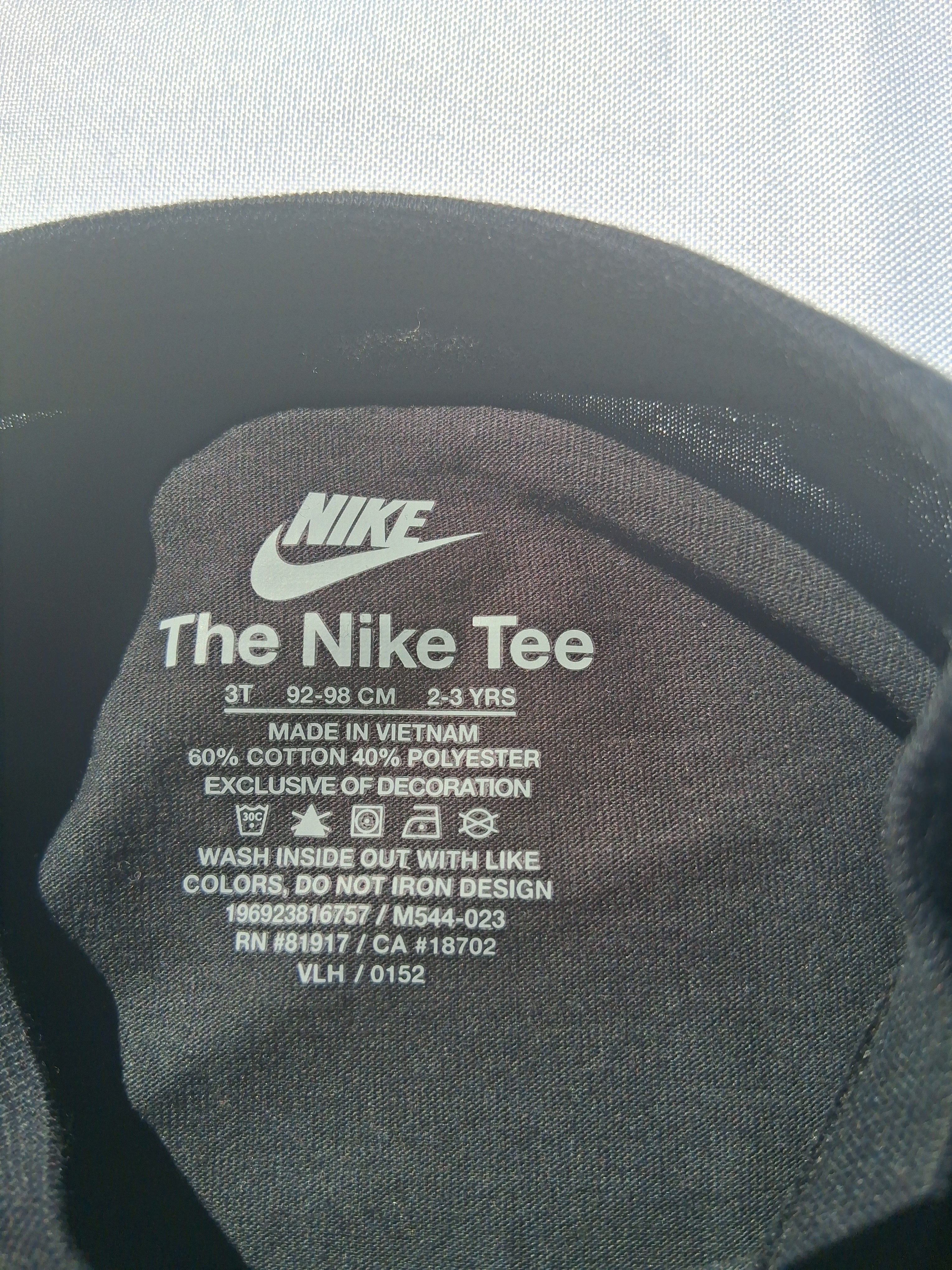 Nike Toddler Graphic T-Shirt – Black Sneaker Stack Tee | Size 3T