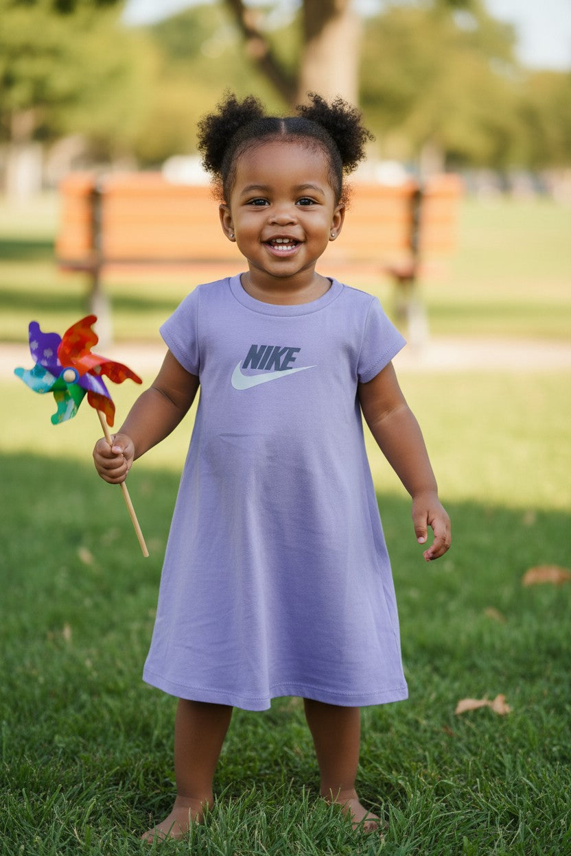Nike Toddler Girls Lavender Logo Dress