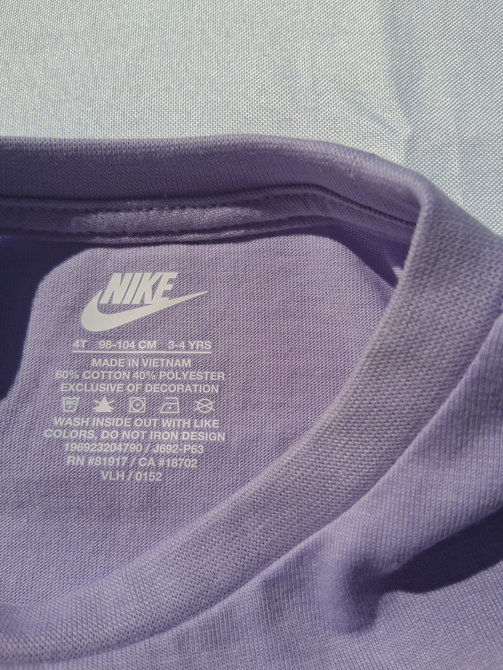 Nike Toddler Girls Lavender Logo Dress