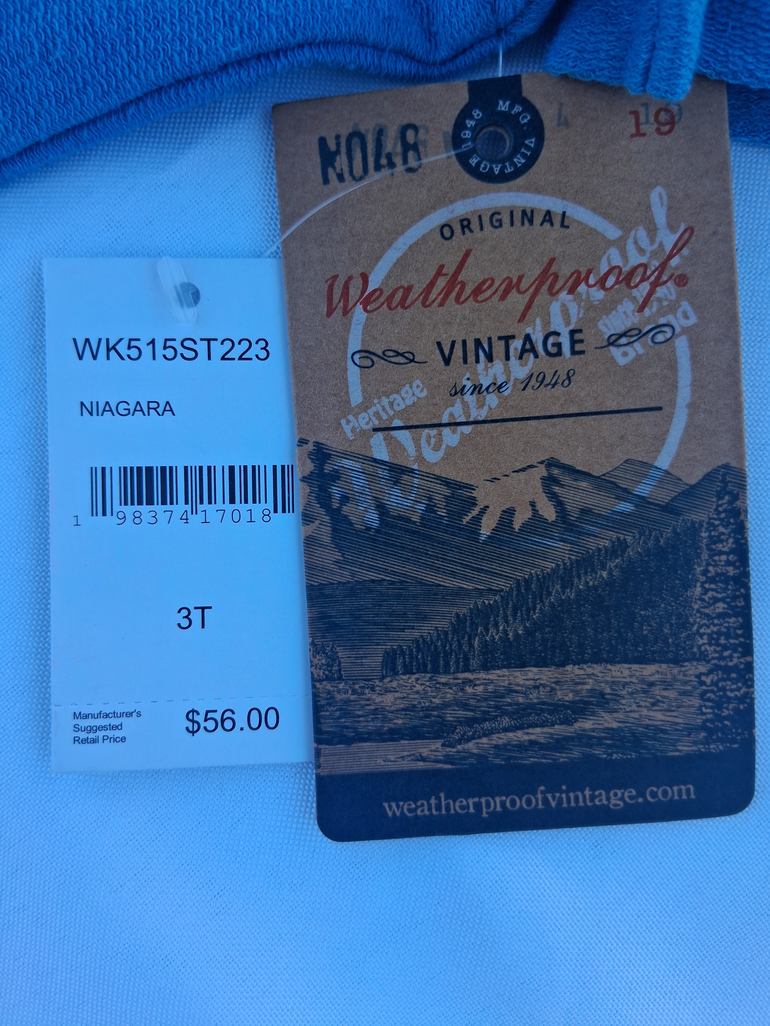 Weatherproof Vintage Short Sleeve Hoodie Top - Size 3T