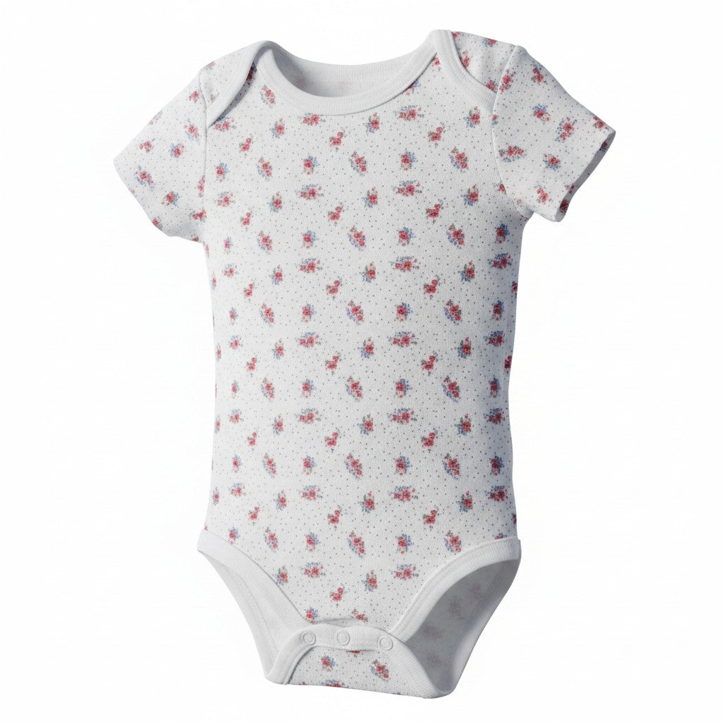 Tommy Hilfiger Baby Girl 4-Pack Floral Bodysuit Set