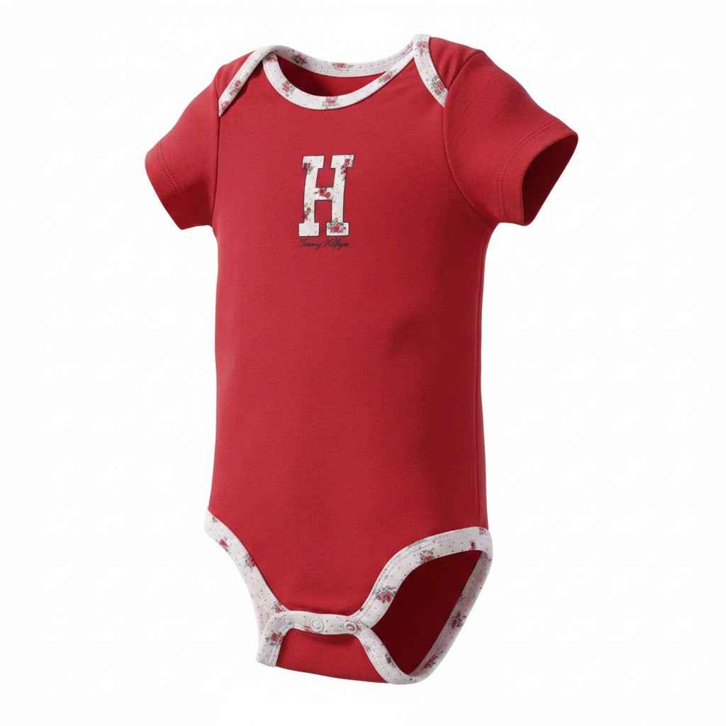 Tommy Hilfiger Baby Girl 4-Pack Floral Bodysuit Set