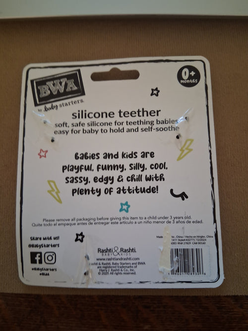 BWA by Baby Starters Silicone Teether – "Teethin' Season" | 0+ Months