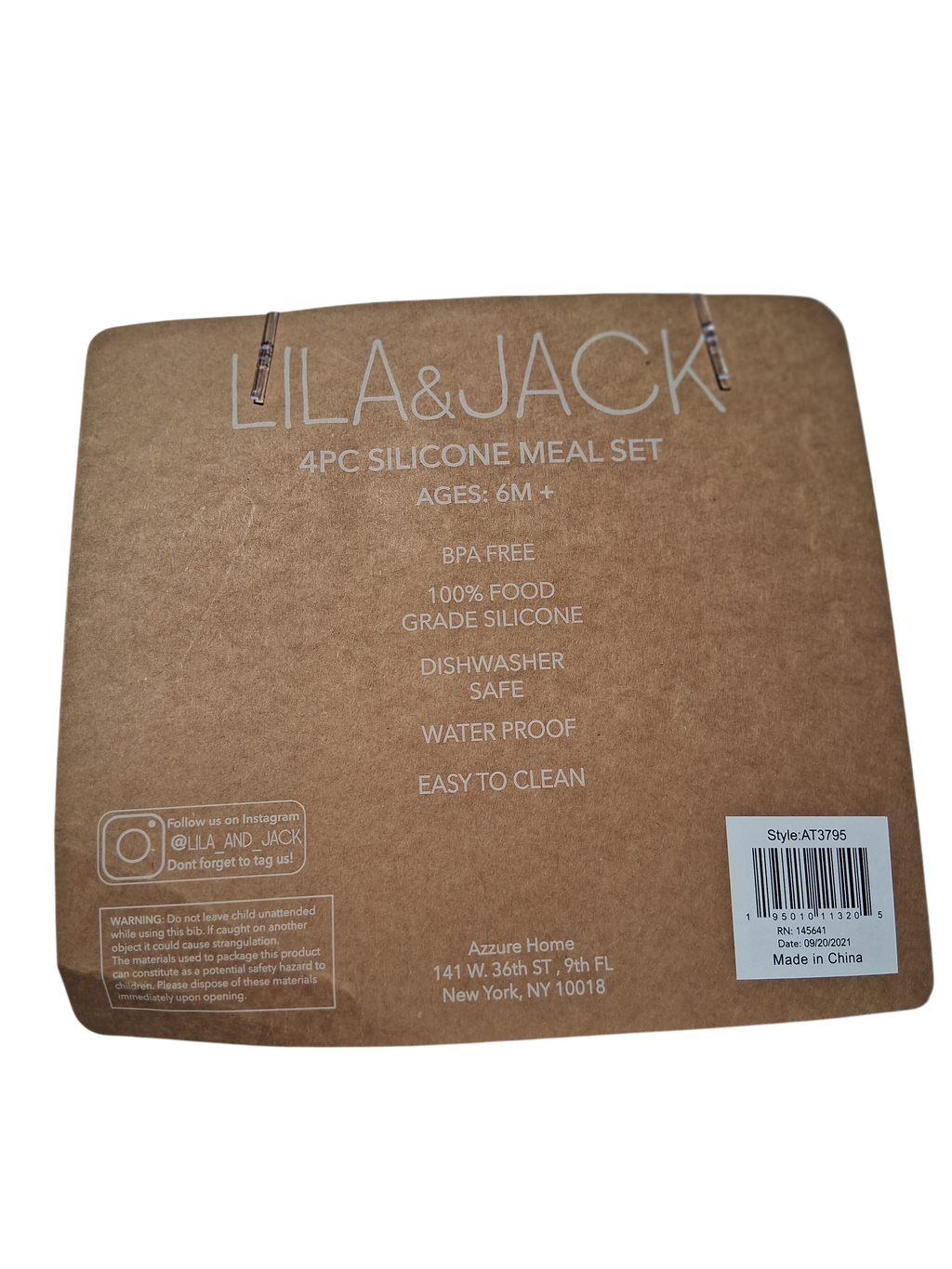 Lila & Jack 4-Piece Silicone Baby Meal Set | BPA-Free | 6M+