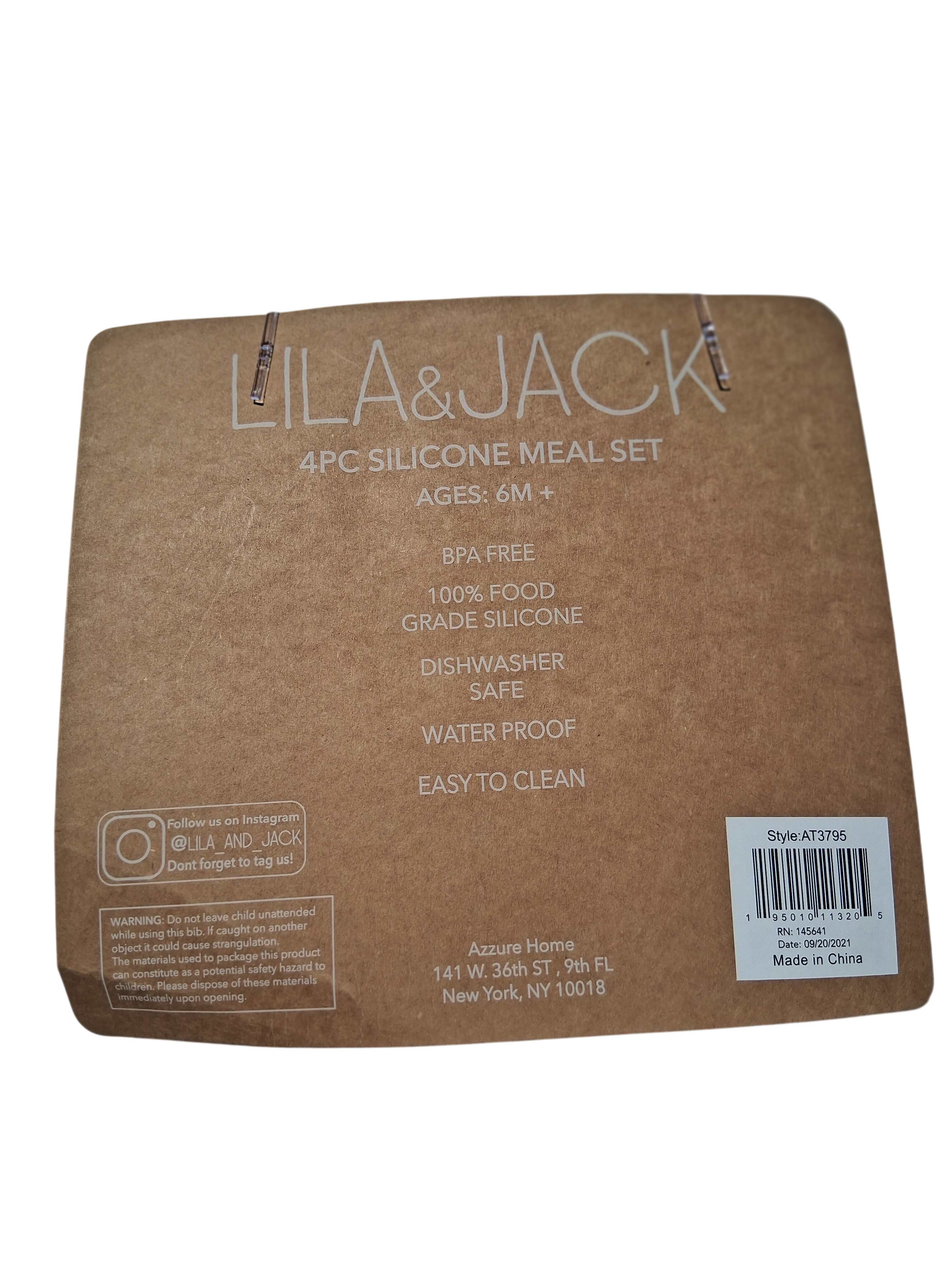 Lila & Jack 4-Piece Silicone Baby Meal Set | BPA-Free | 6M+