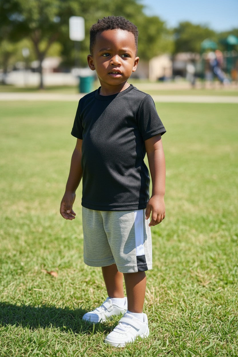 RBX Baby Boys 3-Piece Performance Tee & Shorts Set