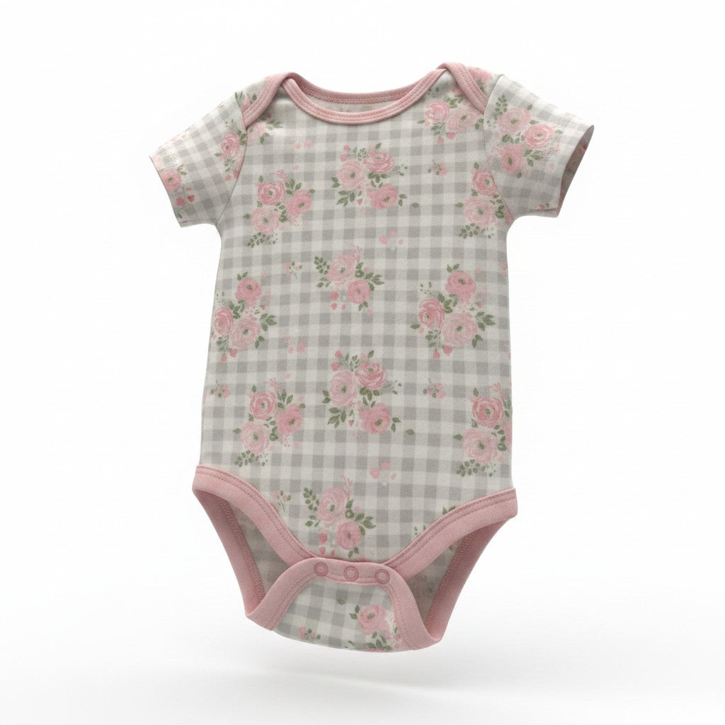 Kyle & Deena 5-Pack Baby Girl Floral Bodysuits | Size 6–9 Months