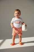 Von Dutch Baby Girl 3-Piece Bodysuit, Shorts & Sandal Set | 9M
