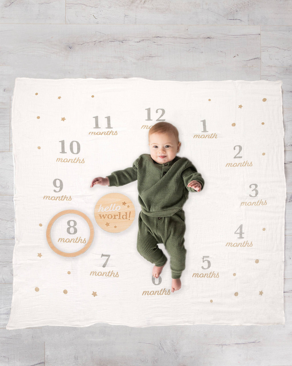 Milestone Blanket & Prop Set Kit, Infant Milestone Markers