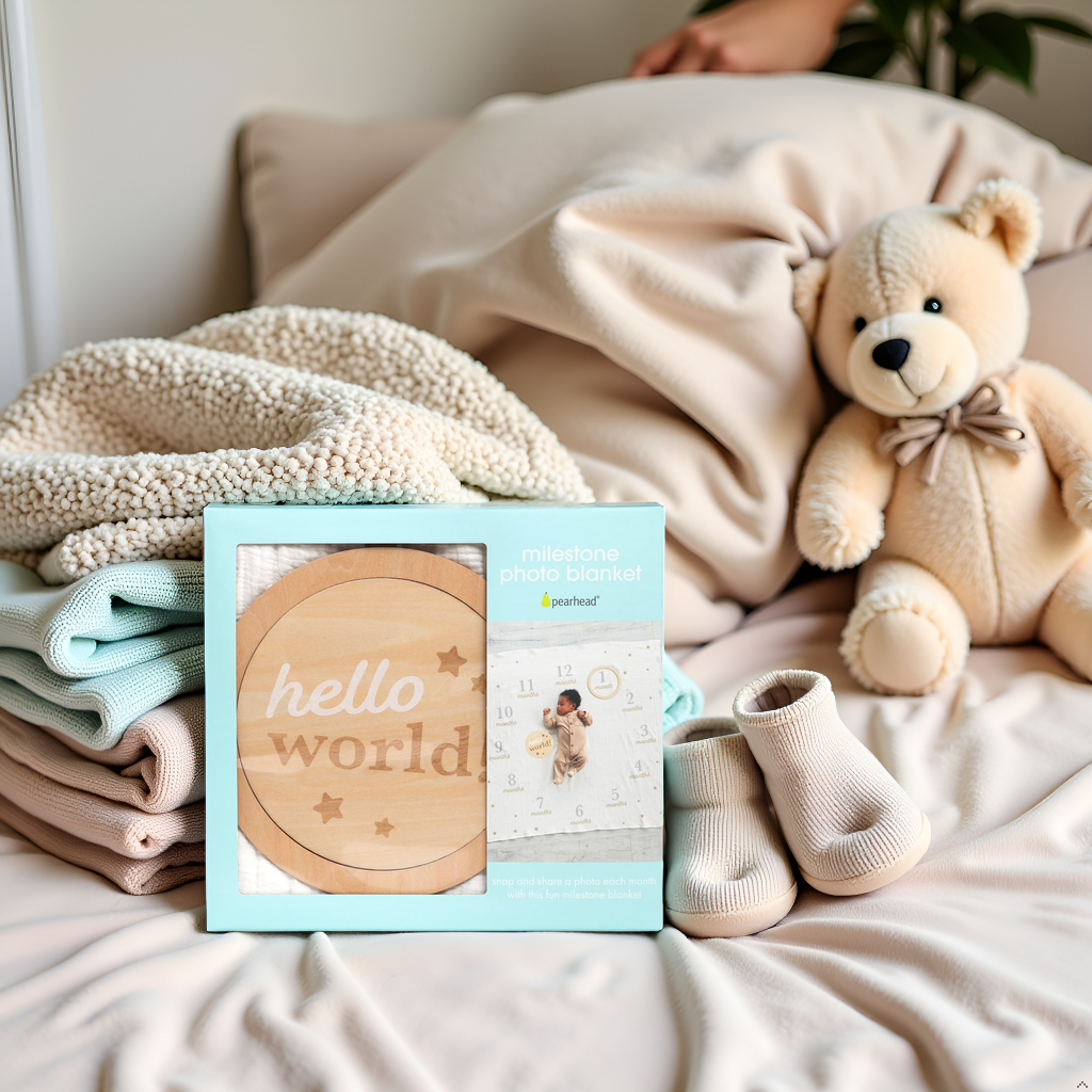 Milestone Blanket & Prop Set Kit, Infant Milestone Markers