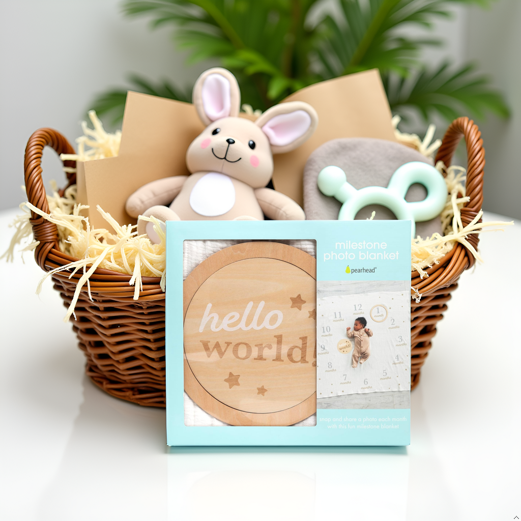 Milestone Blanket & Prop Set Kit, Infant Milestone Markers
