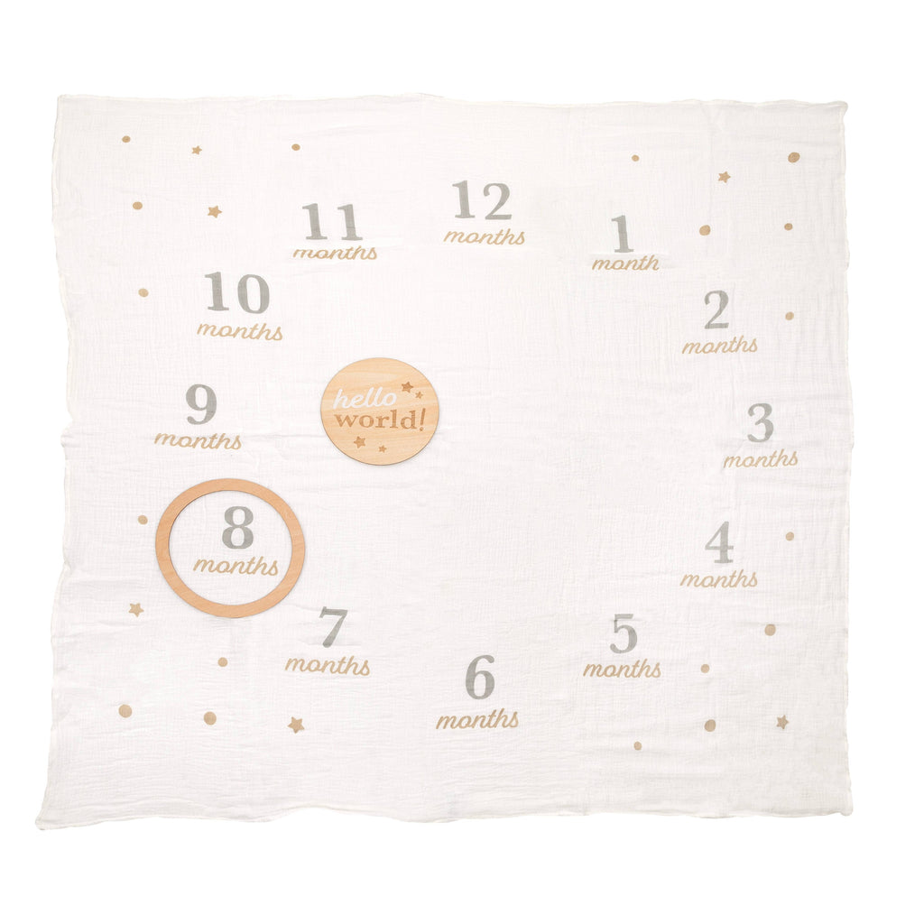 Milestone Blanket & Prop Set Kit, Infant Milestone Markers
