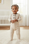 Carter's Baby Girl Bow Cotton Long-Sleeve Snug Fit Sleep & Play | 9 Months