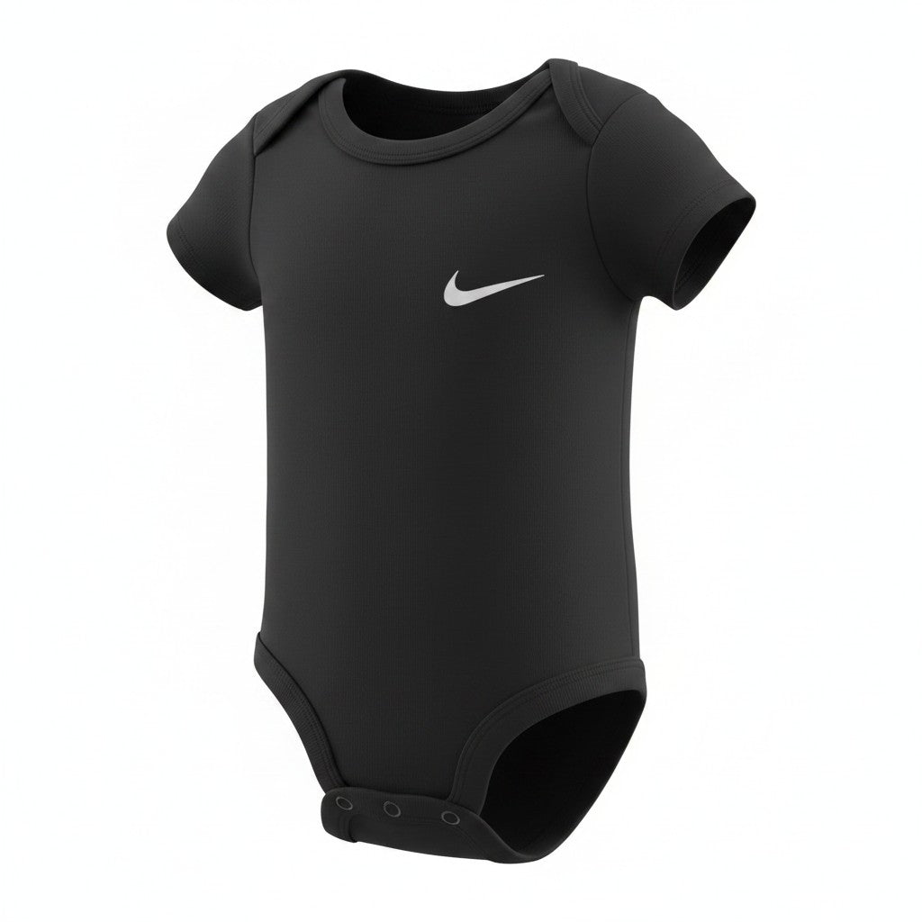 Nike Baby 3-Pack Short Sleeve Bodysuits – Black | Size 3M
