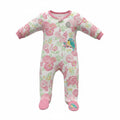 KoalaBaby Floral Footed Sleeper | Pink Bird Print Pajamas