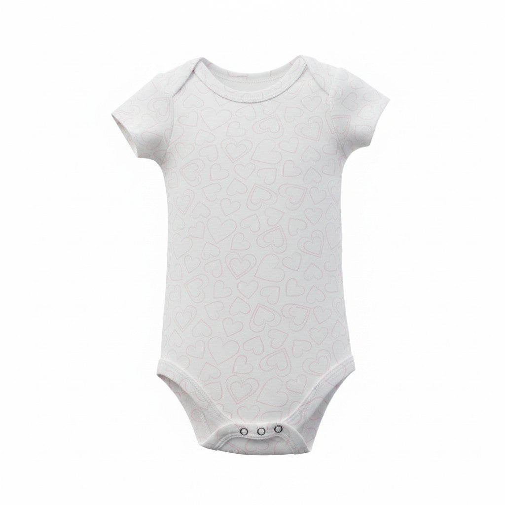 Hudson Baby 3-Pack Princess Bodysuits – Pink & White | Size 3-6M