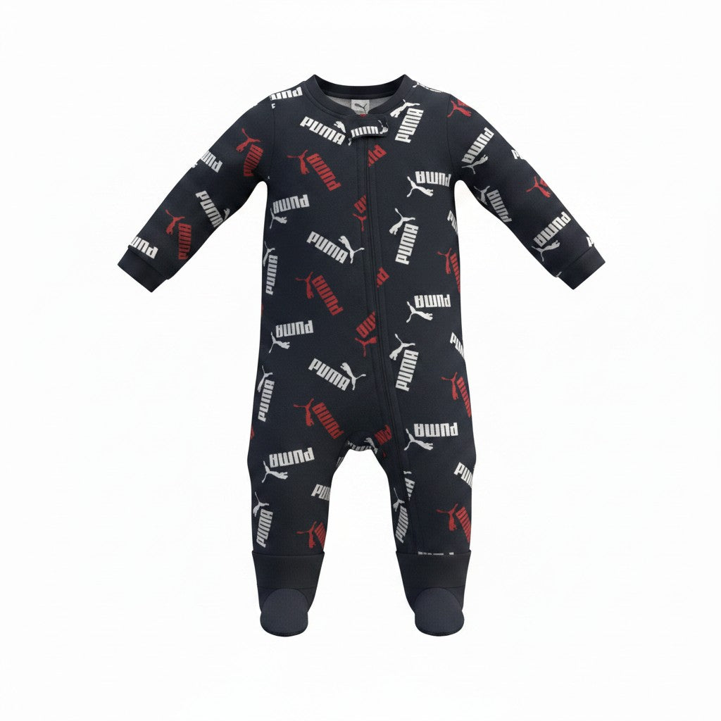 Puma Baby Logo Print  Sleeper Pajamas