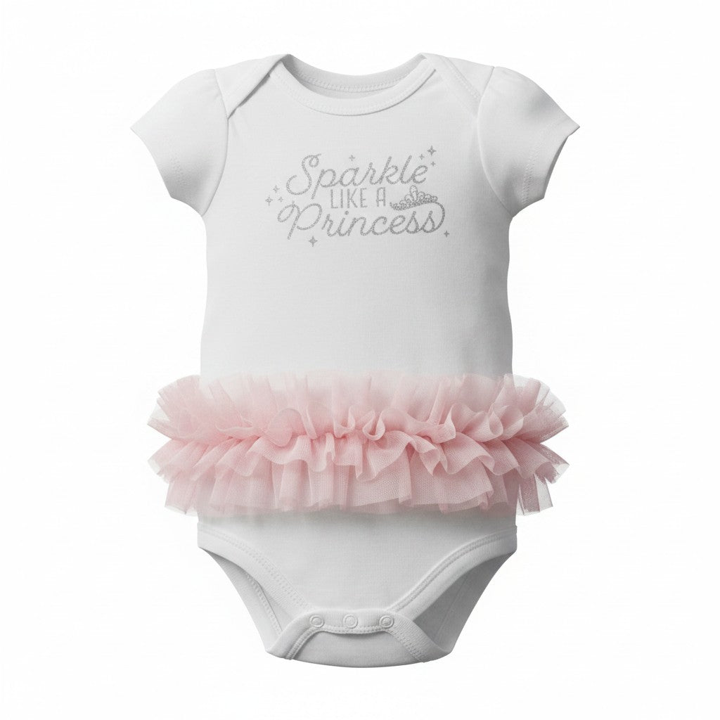 Hudson Baby 3-Pack Princess Bodysuits – Pink & White | Size 3-6M