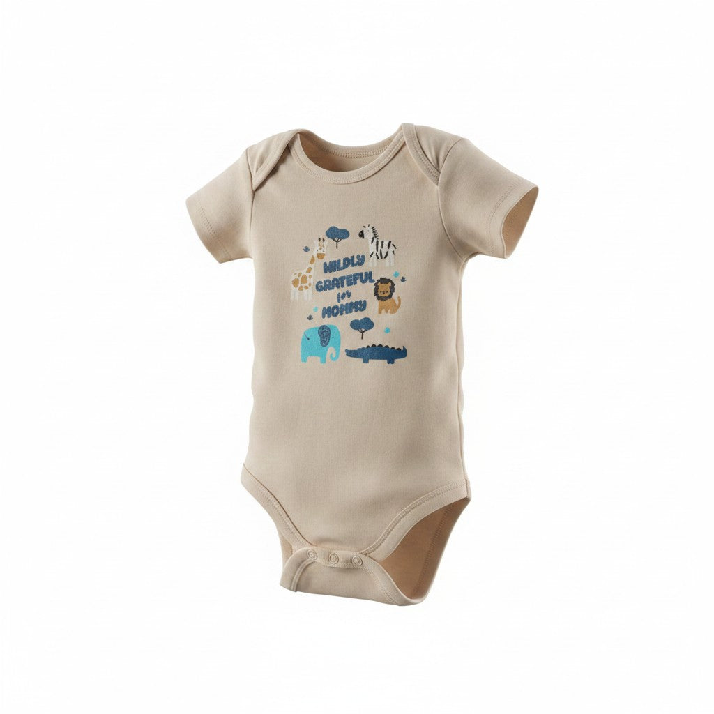 Koala Baby 4-Pack Safari Animal Bodysuits – Blue Multi | Size 6-9M
