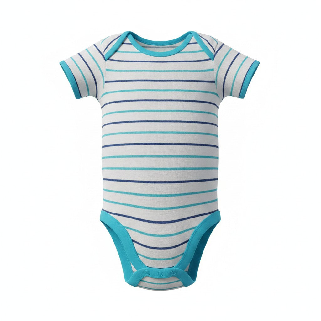 Koala Baby 4-Pack Safari Animal Bodysuits – Blue Multi | Size 6-9M