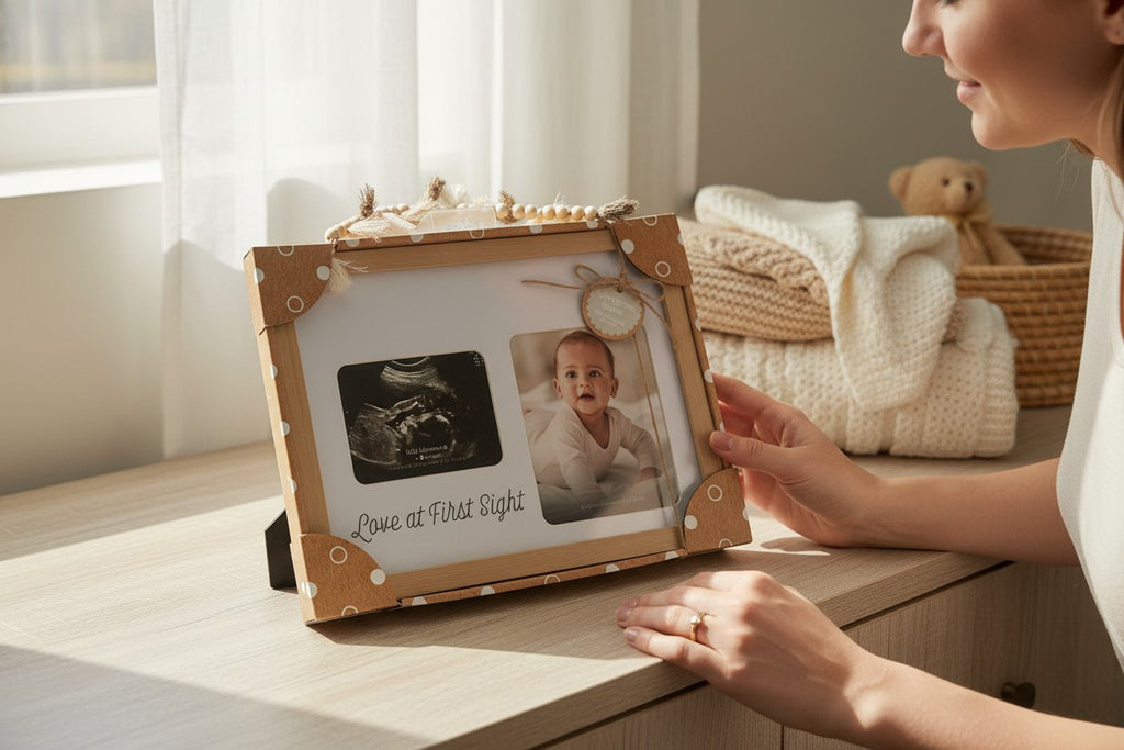Pearhead Love at First Sight Sonogram & Baby Photo Frame