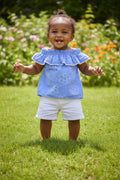 Penelope Mack Eyelet Ruffle Top & Shorts Set – Size 2T