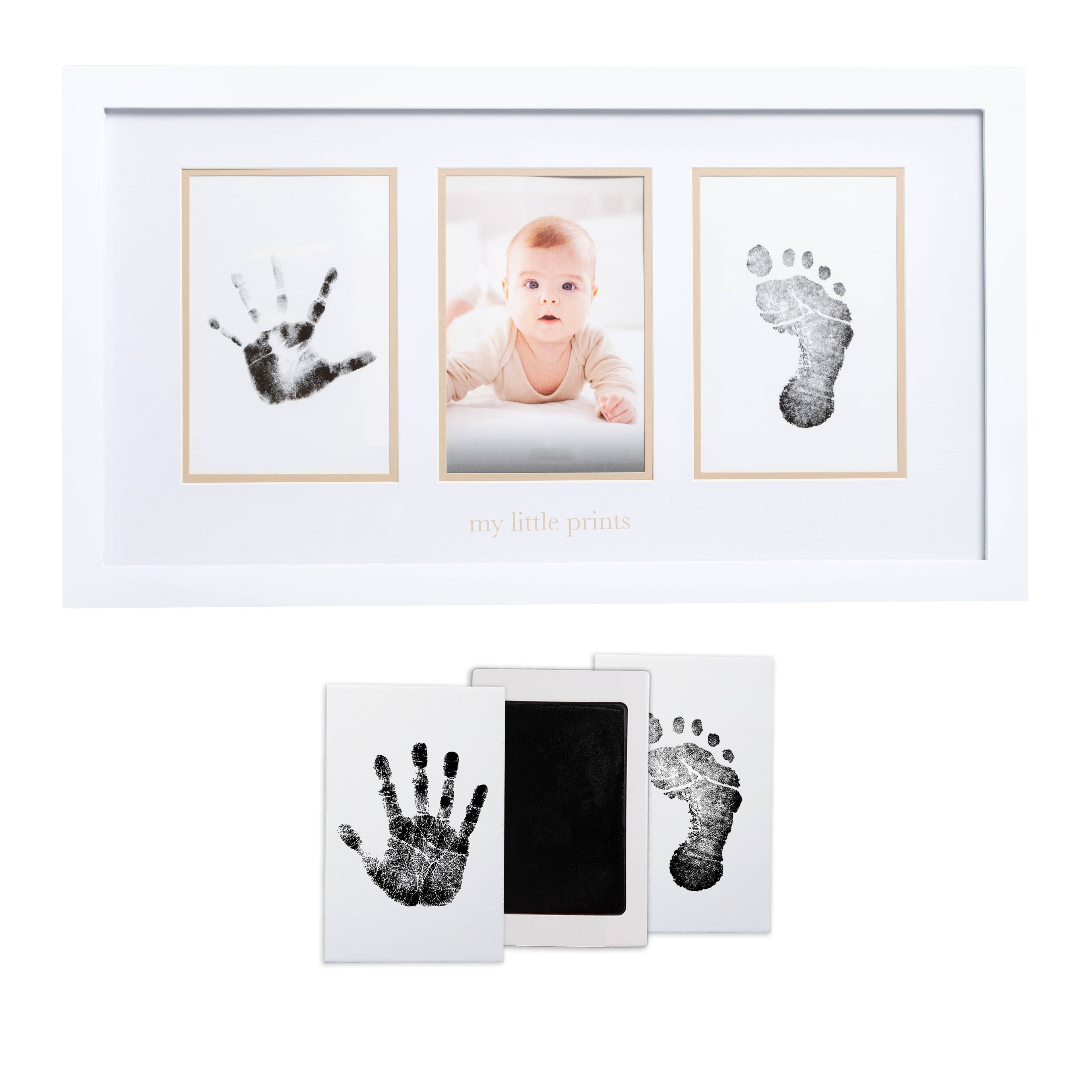 Baby Handprint Footprint Collage Photo Frame