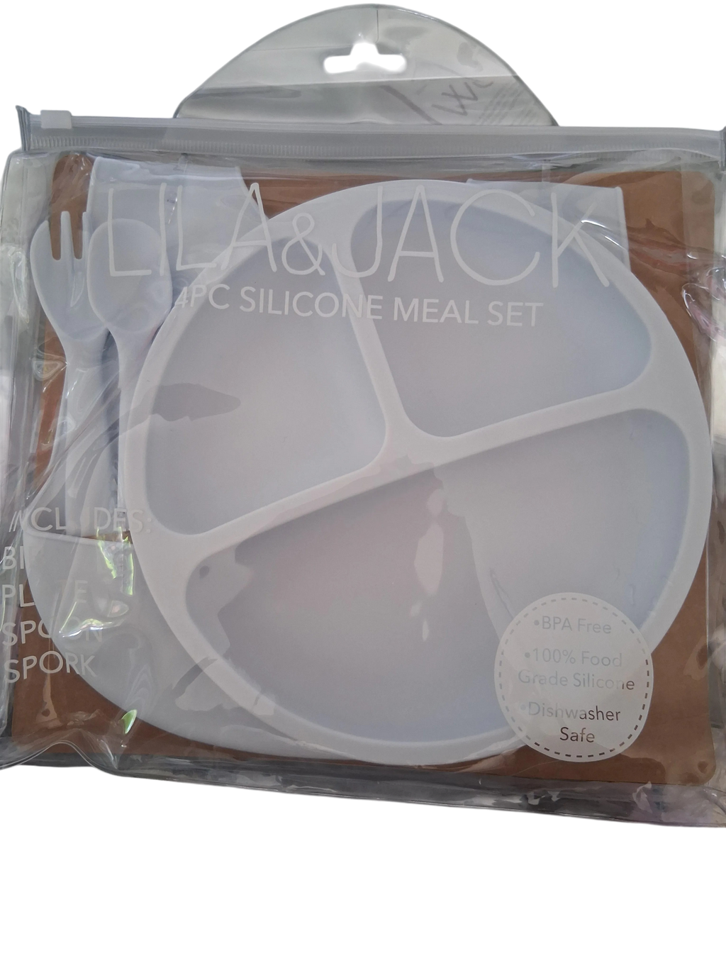 Lila & Jack 4-Piece Silicone Baby Meal Set | BPA-Free | 6M+