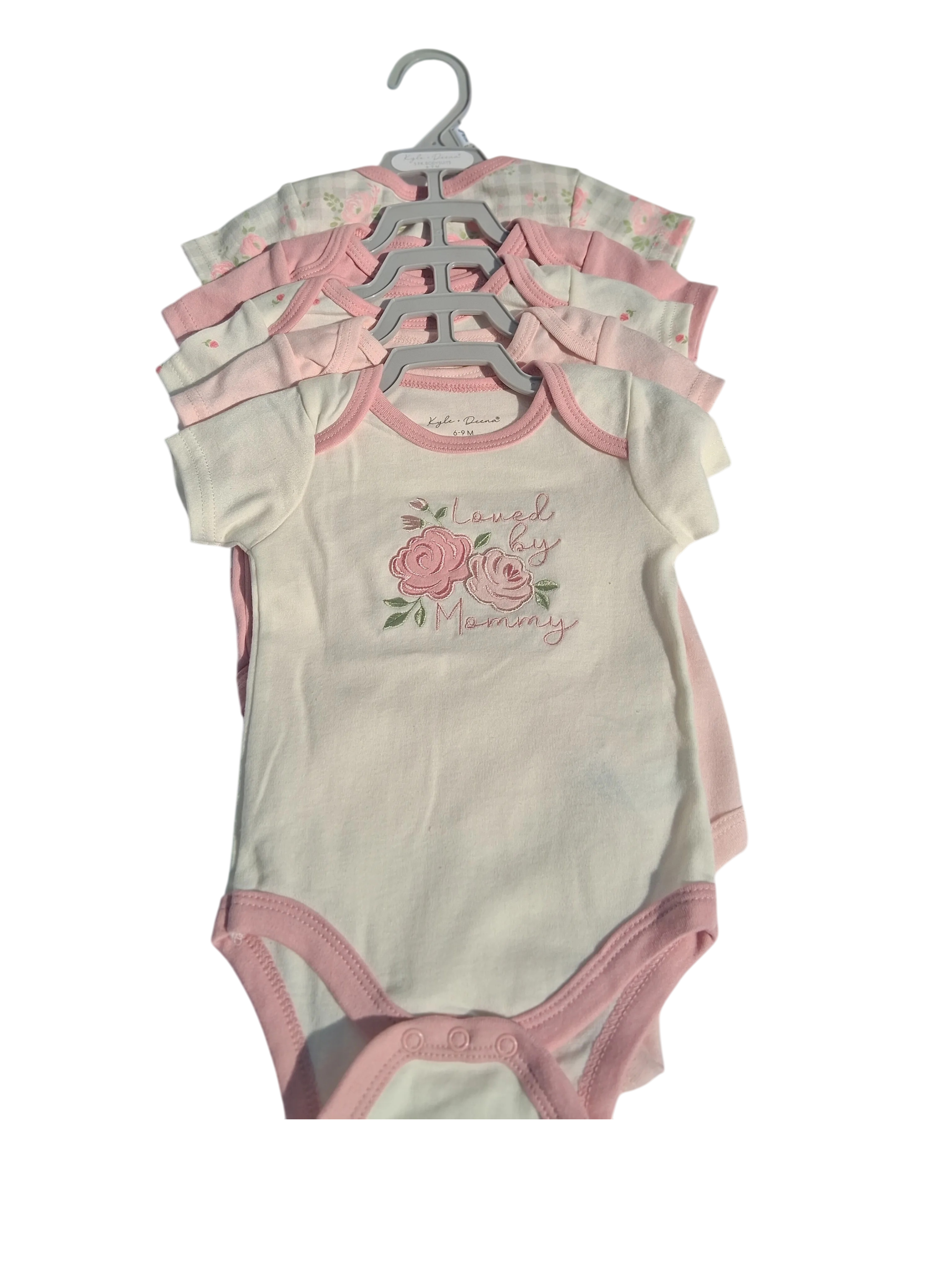 Kyle & Deena 5-Pack Baby Girl Floral Bodysuits | Size 6–9 Months